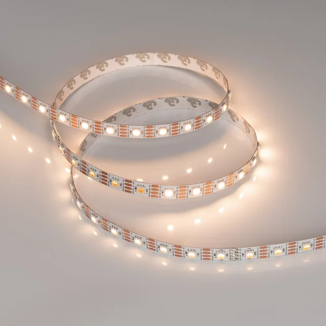 Лента SPI-B60-10mm 12V Warm3000-PX1-RAM (9.3 W/m, IP20, 5060, 5m) (Arlight, бегущий огонь), артикул 037827