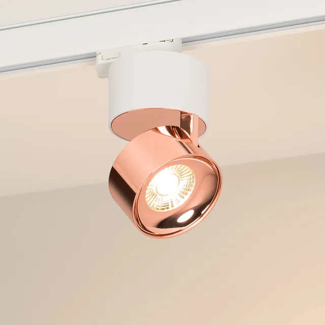 Светильник SP-PLURIO-TRACK-4TR-R77-9W Warm3000 (WH-COP, 36 deg, 230V) (Arlight, IP20 Металл, 3 года), артикул 038116