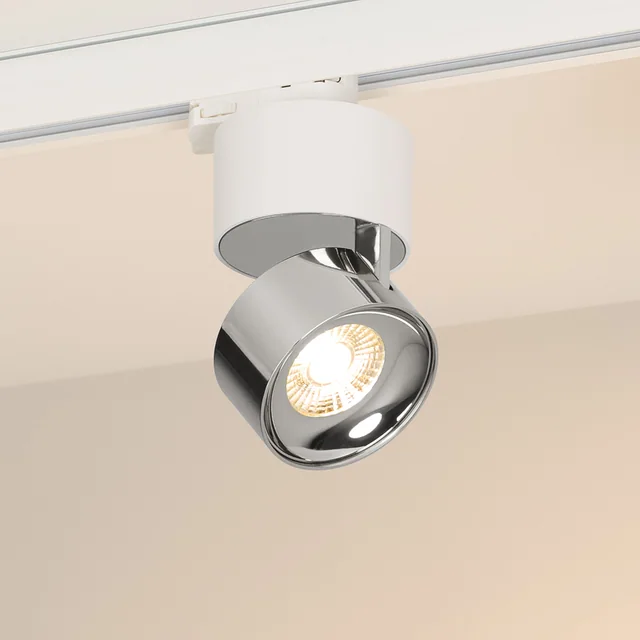 Светильник SP-PLURIO-TRACK-4TR-R77-9W Warm3000 (WH-CHR, 36 deg, 230V) (Arlight, IP20 Металл, 3 года), артикул 038118