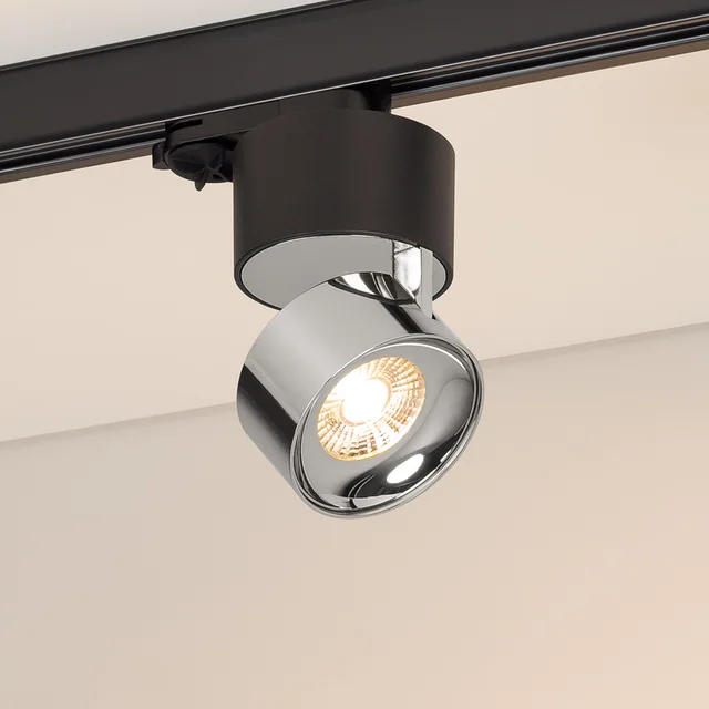 Светильник SP-PLURIO-TRACK-4TR-R77-9W Warm3000 (BK-CHR, 36 deg, 230V) (Arlight, IP20 Металл, 3 года), артикул 038125