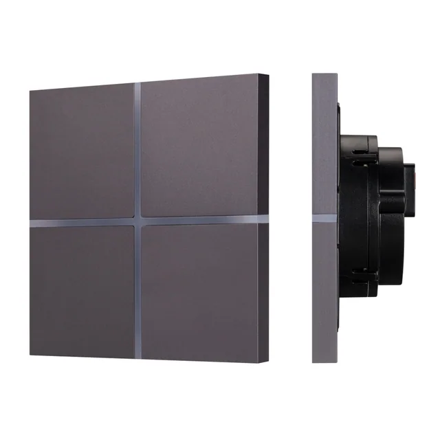 INTELLIGENT ARLIGHT Сенсорная панель KNX-304-13-IN Grey (BUS, Frameless) (IARL, IP20 Металл, 2 года), артикул 038309