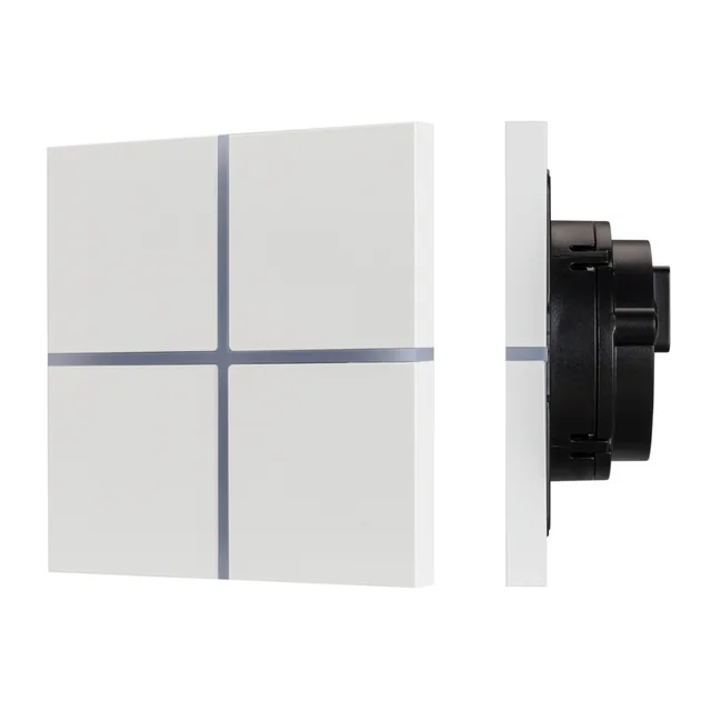 INTELLIGENT ARLIGHT Сенсорная панель KNX-304-13-IN White (BUS, Frameless) (IARL, IP20 Металл, 2 года), артикул 038310