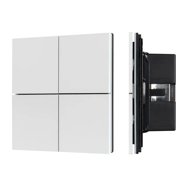 INTELLIGENT ARLIGHT Кнопочная панель KNX-304-23-IN White (BUS, Frameless) (IARL, IP20 Металл, 2 года), артикул 038365