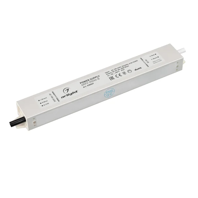 Блок питания ARPV-05040-B (5V, 8.0A, 40W) (Arlight, IP67 Металл, 3 года), артикул 038507