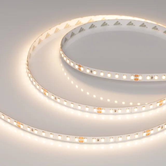 Лента RT-A128-8mm 24V Warm3000 (10 W/m, IP20, 5m) (Arlight, высок.эфф.150 лм/Вт), артикул 038758(1)