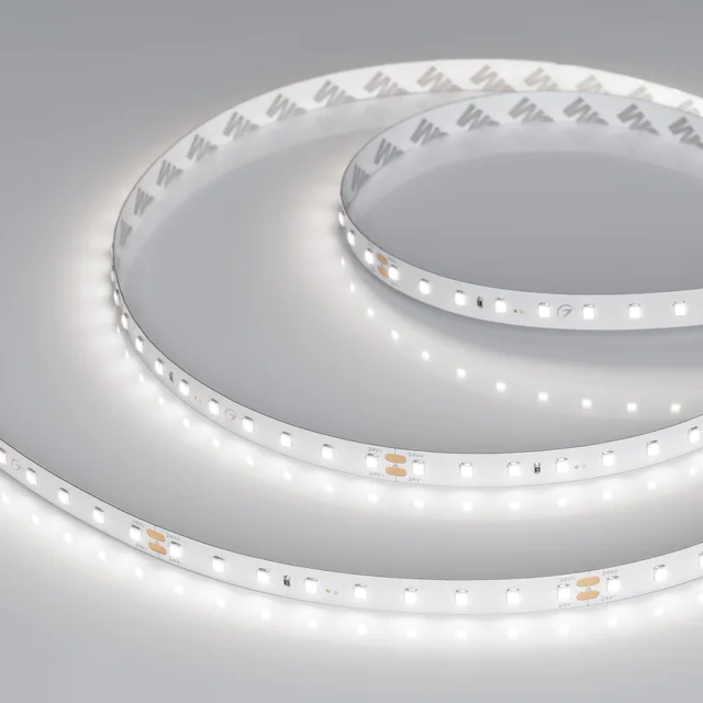 Лента RT-A90-10mm 24V White6000 (4.8 W/m, IP20, 2835, 5m) (Arlight, высок.эфф.200 лм/Вт), артикул 038779
