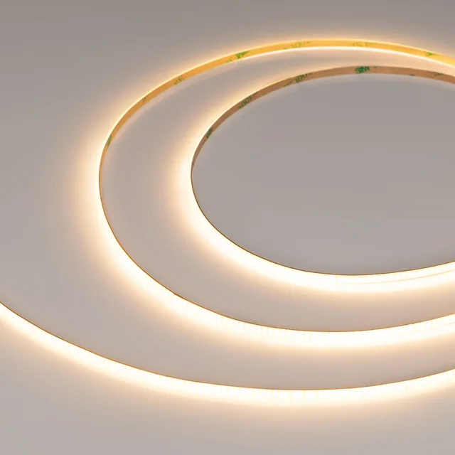 Лента COB-X420-4mm 24V Warm2700 (10 W/m, IP20, CSP, 5m) (Arlight, узкая), артикул 038801