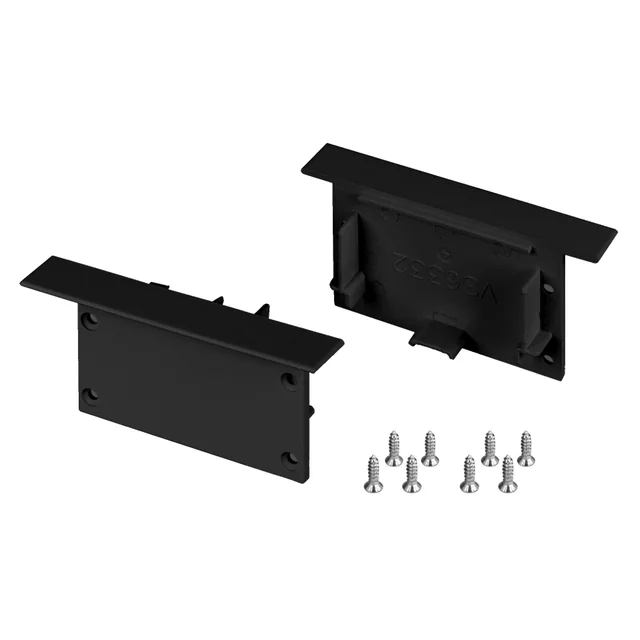 Заглушка SL-LINIA62-FS BLACK (Arlight, Пластик), артикул 038877