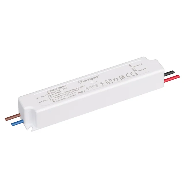 Блок питания ARPV-SP-12018 (12V, 1.5A, 18W) (Arlight, IP67 Пластик, 5 лет), артикул 038978