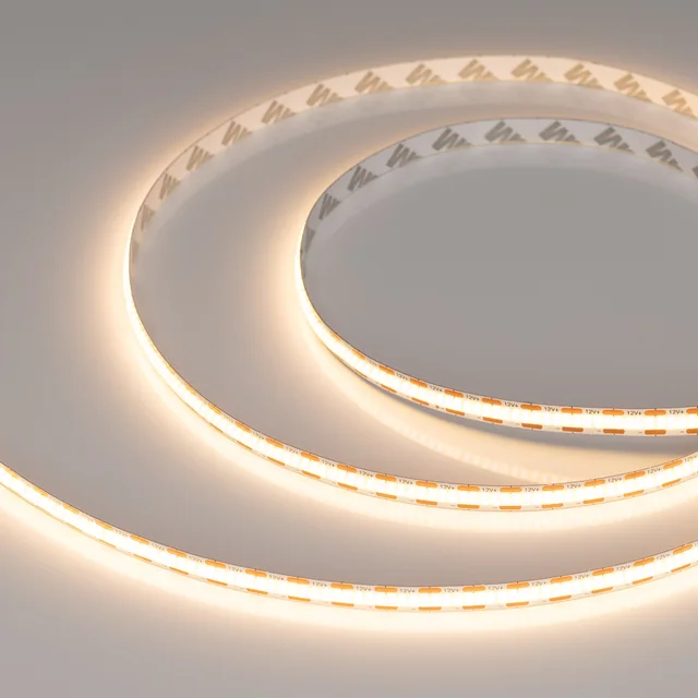 Лента COB-X400-8mm 12V Warm3000 (9 W/m, IP20, CSP, 2.5m) (Arlight, -), артикул 039045