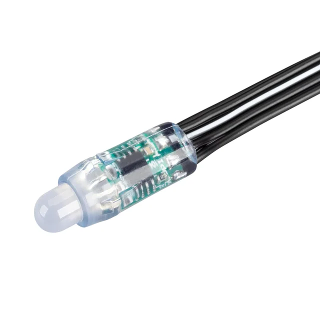Герметичный управляемый модуль DMX-UVR-D12 5V RGB (0.3W, IP67, 90deg) (Arlight, Пластик, 5 лет), артикул 039171