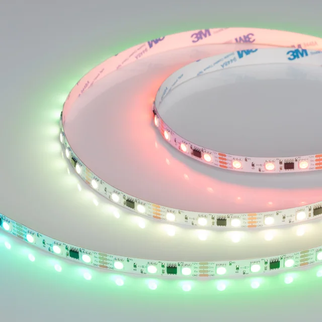 Лента SPI-B60-10mm 12V RGB-PX3-BPT (12 W/m, IP20, 5060, 5m) (Arlight, бегущий огонь), артикул 039179
