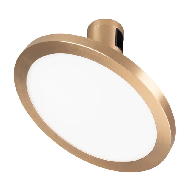 Светильник ART-APRIORI-PLATO-TURN-R160-12W Warm3000 (GD, 120 deg, 48V) (Arlight, IP20 Металл, 3 года), артикул 039293