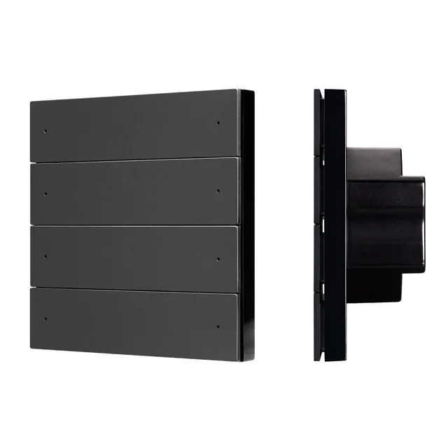INTELLIGENT ARLIGHT Кнопочная панель SMART-DMX512-801-22-8G-8SC-DIM-IN Black (230V, 2.4G) (IARL, IP20 Пластик, 5 лет), артикул 039316