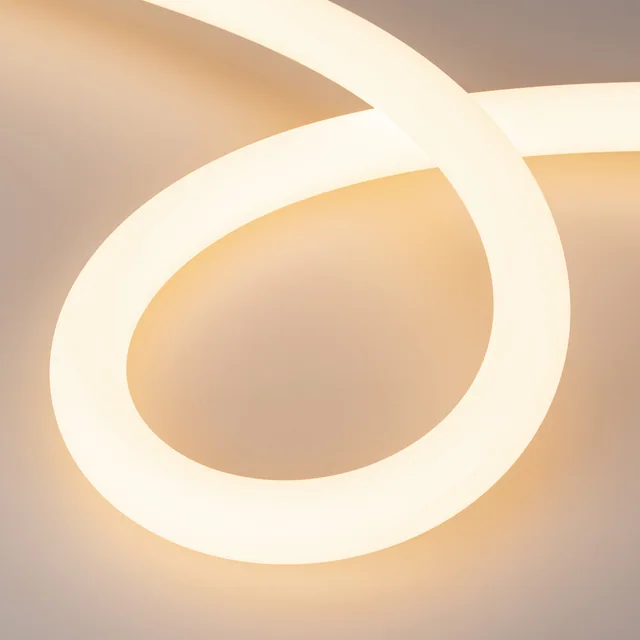 Лента герметичная MOONLIGHT-SIDE-A336-D40mm 24V Warm2400 360deg (15 W/m, IP65, 2835, 5m, wire x1) (Arlight, Вывод боковой, 3 года), артикул 039321