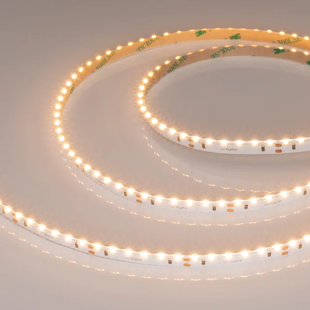 Лента RS-S120-8mm 24V Warm2700 (9.6 W/m, IP20, 3014, 5m) (Arlight, боковое свечение), артикул 039430