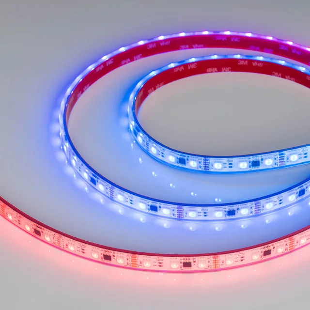 Лента герметичная DMX-PS-B60-12mm 12V RGB-PX3 (14 W/m, IP67, 5060, 5m) (Arlight, -), артикул 039605
