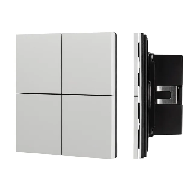 INTELLIGENT ARLIGHT Кнопочная панель KNX-304-23-IN Silver (BUS, Frameless) (IARL, IP20 Металл, 2 года), артикул 039662
