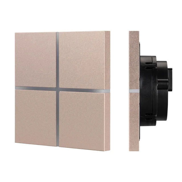INTELLIGENT ARLIGHT Сенсорная панель KNX-304-13-IN Champagne (BUS, Frameless) (IARL, IP20 Металл, 2 года), артикул 039670