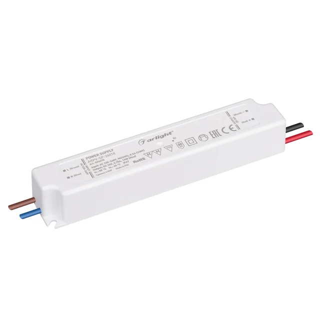 Блок питания ARPV-SP-24018 (24V, 0.75A, 18W) (Arlight, IP67 Пластик, 5 лет), артикул 039675