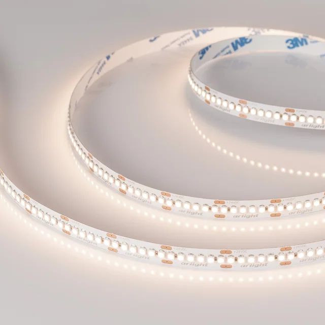 Лента RT-A240-10mm 24V Warm3500 (19.2 W/m, IP20, 3528, 5m) (Arlight, Открытый), артикул 040545