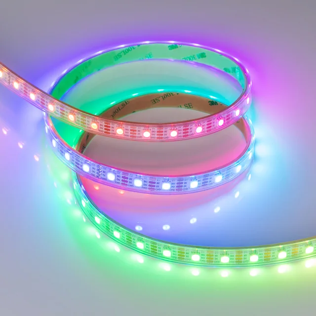 Лента герметичная SPI-P-B60-12mm 5V RGB-PX1-BPT (12 W/m, IP66, 5060, 5m) (Arlight, бегущий огонь), артикул 041167
