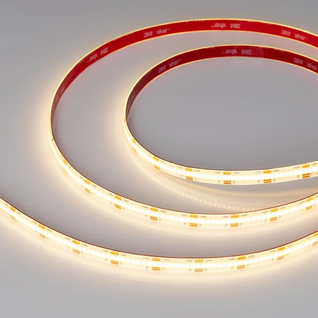 Лента герметичная COB-SE-X640-10mm 24V White-MIX (23 W/m, IP65, CSP, 5m) (Arlight, Изменяемая ЦТ), артикул 041392