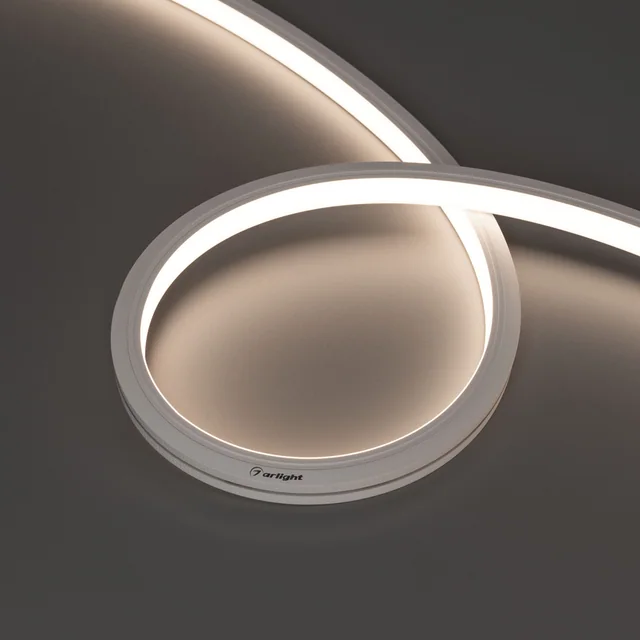 Лента герметичная MOONLIGHT-TOP-A140-13x12mm 24V Day4000 (9.6 W/m, IP67, 5m, wire x2) (Arlight, Вывод боковой, 3 года), артикул 041475