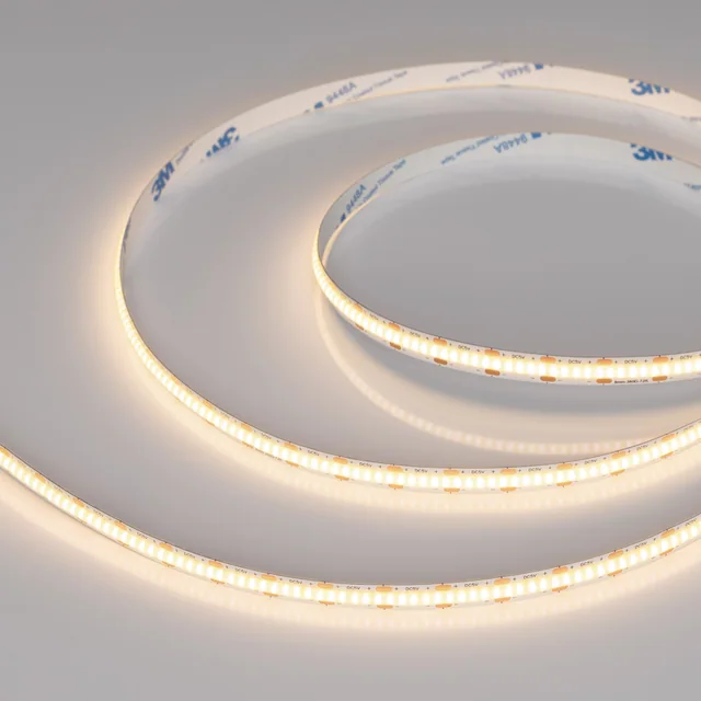 Лента COB-X360-8mm 5V Warm3000 (5 W/m, IP20, CSP, 5m) (Arlight, -), артикул 041704