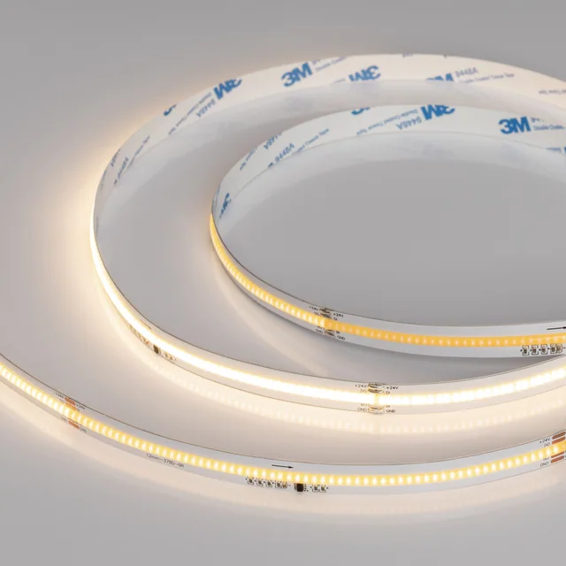 Лента SPI-COB-X378-12mm 24V Warm3000-PX63-BPT (7 W/m, IP20, 5m) (Arlight, бегущий огонь), артикул 041736