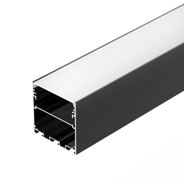 Профиль LINE-S-5050-2000 BLACK (Arlight, Алюминий), артикул 041839