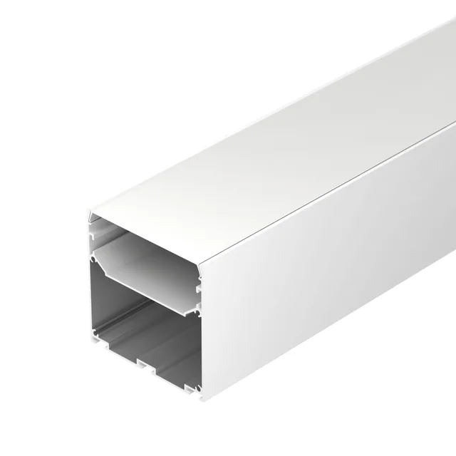 Профиль LINE-S-7575-3000 WHITE (Arlight, Алюминий), артикул 041860