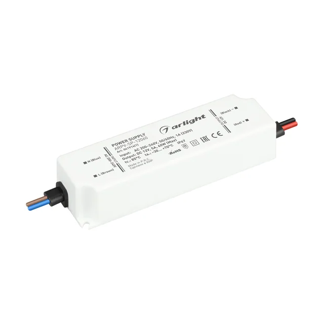 Блок питания ARPV-SP-12060 (12V, 5A, 60W) (Arlight, IP67 Пластик, 5 лет), артикул 041914(1)