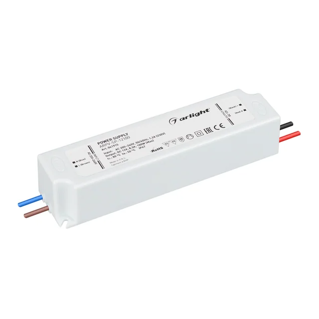 Блок питания ARPV-SP-12100 (12V, 8.3A, 100W) (Arlight, IP67 Пластик, 5 лет), артикул 041915