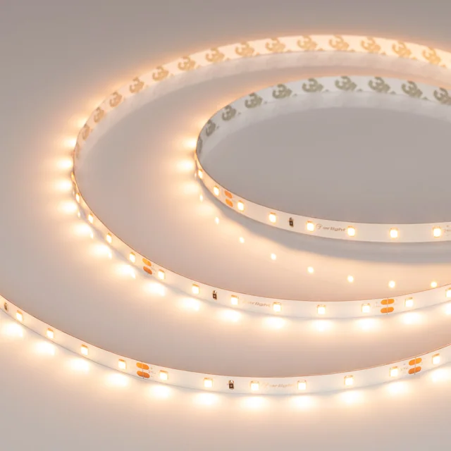Лента UL-A60-8mm 24V Warm2400 (4.8 W/m, IP20, 5m) (Arlight, 7 лет), артикул 042285