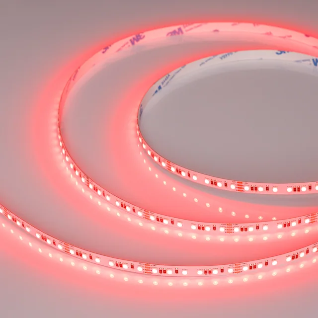 Лента RT-A120-8mm 24V RGB (12 W/m, IP20, 2835, 5m) (Arlight, 5 лет), артикул 042905