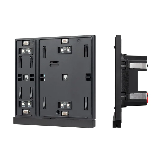 INTELLIGENT ARLIGHT Механизм панели KNX-302-22-IN Black (Bus) (IARL, IP20 Пластик, 2 года), артикул 043108