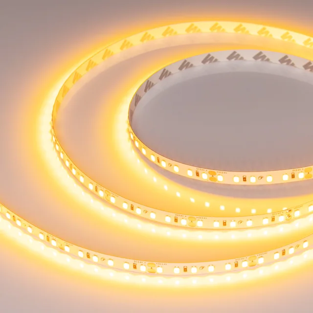 Лента RT-A120-8mm 24V Gold (9.6 W/m, IP20, 2835, 5m) (Arlight, -), артикул 043385