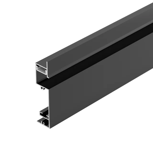 Профиль PLINTUS-H73-F-2000 BLACK (Arlight, Алюминий), артикул 043480