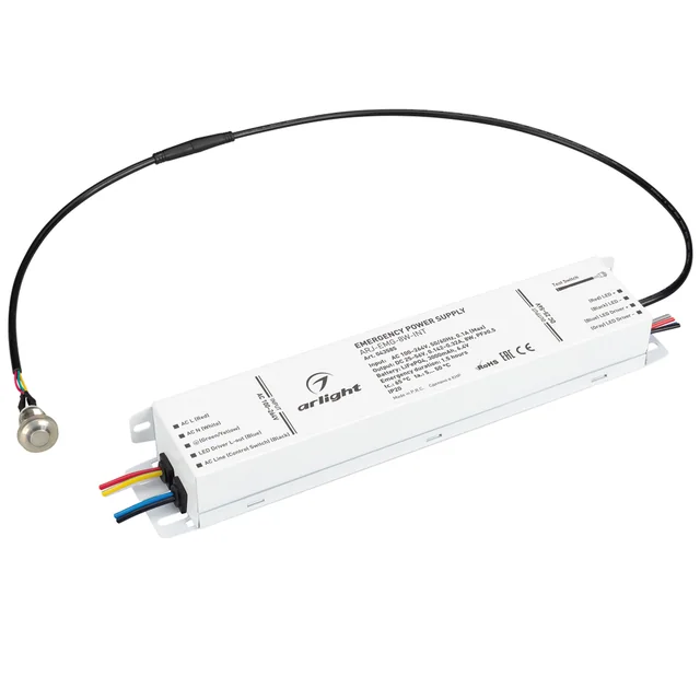 Блок аварийного питания ARJ-EMG-8W-INT (25-56V, 1.5H, LiFePO4) (Arlight, IP20 Металл, 5 лет), артикул 043585