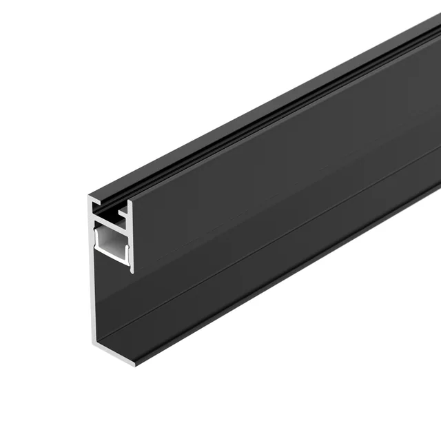 Профиль PLINTUS-H35-F-2000 BLACK (Arlight, Алюминий), артикул 043599