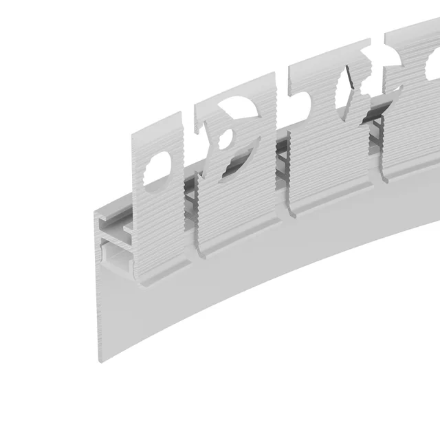 Профиль PLINTUS-FANTOM-BENT-H20-SIDE-2000 WHITE (Arlight, Алюминий), артикул 043674(1)