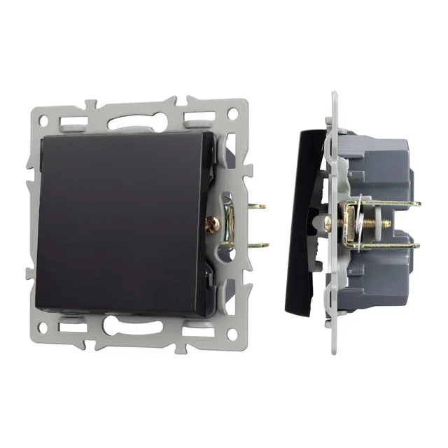 Механизм выключателя одноклавишный перекрёстный SWT-MKX1-PL-BK (250V, 16A) (Arlight, -), артикул 043719