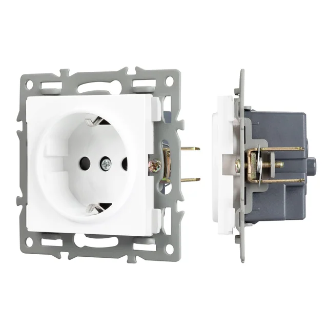 Механизм электрической розетки SCT-MEU1-PL-WH (250V, 16A) (Arlight, -), артикул 043730