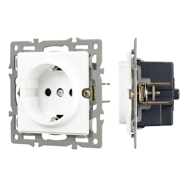 Механизм электрической розетки SCT-GP-MEU-PL-WH (250V, 16A) (Arlight, -), артикул 043739