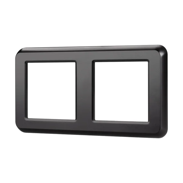 Рамка пластиковая FRM-VERSA-PL-2-BK (Arlight, -), артикул 043778
