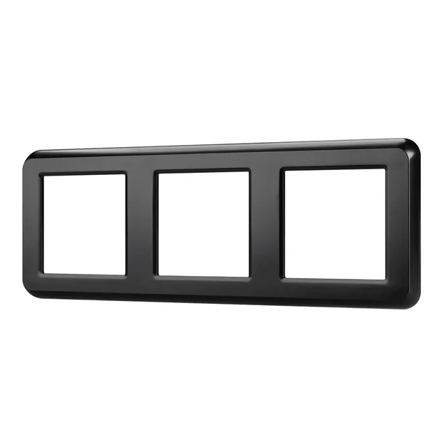 Рамка пластиковая FRM-VERSA-PL-3-BK (Arlight, -), артикул 043784