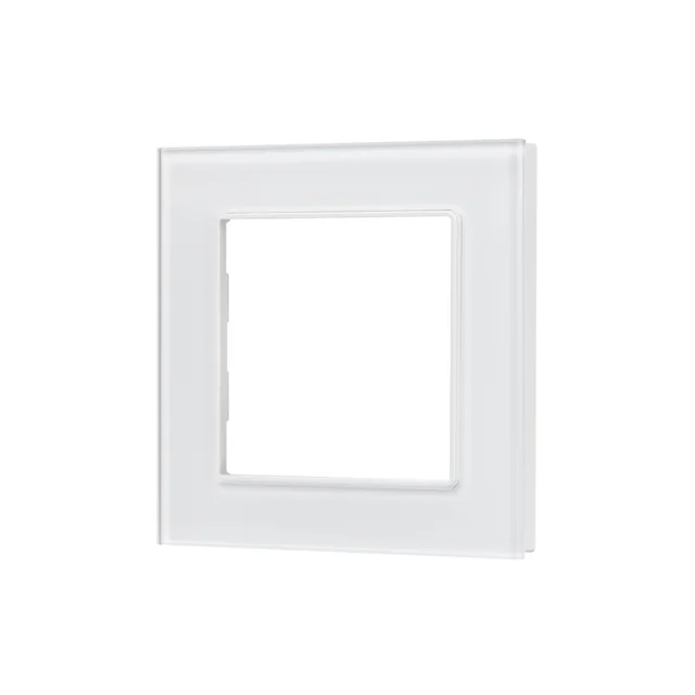 Рамка стеклянная FRM-GLARE-GS-1-WH (Arlight, -), артикул 043786