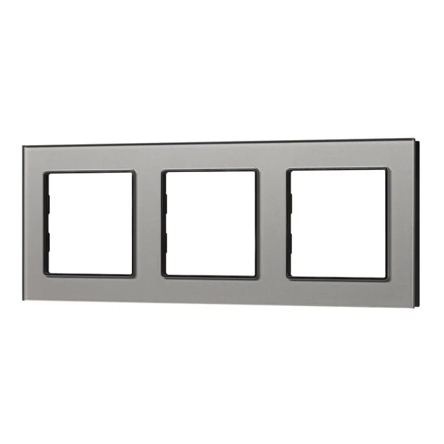 Рамка стеклянная FRM-GLARE-GS-3-GR (Arlight, -), артикул 043801