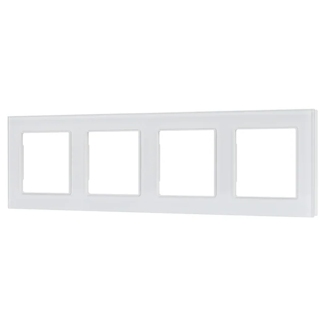 Рамка стеклянная FRM-GLARE-GS-4-WH (Arlight, -), артикул 043802